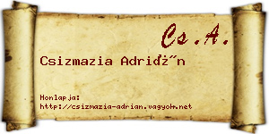 Csizmazia Adrián névjegykártya
